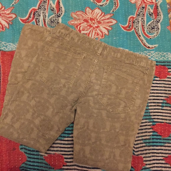 Free People tan cropped skinny pants size 28 - Picture 3 of 5